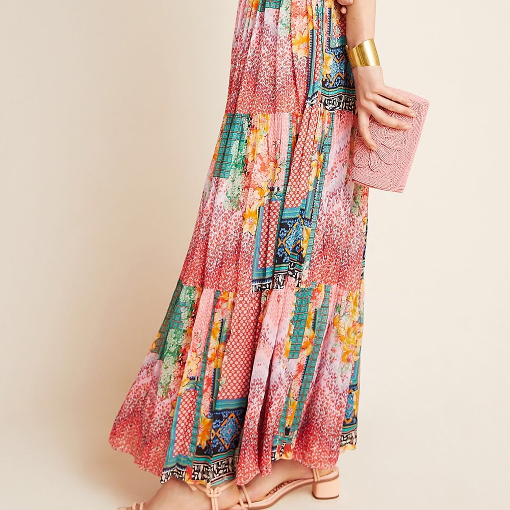 NEW ANTHROPOLOGIE ALESSANDRA MAXI DRESS - Picture 7 of 9
